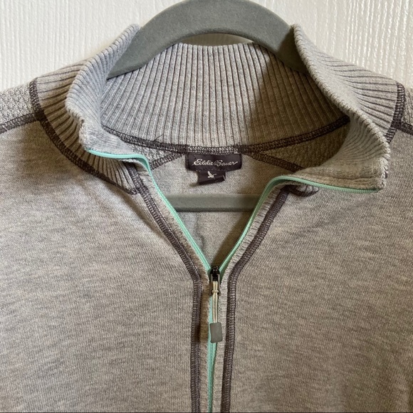 Eddie Bauer Zip Up Sweater - Picture 2 of 2